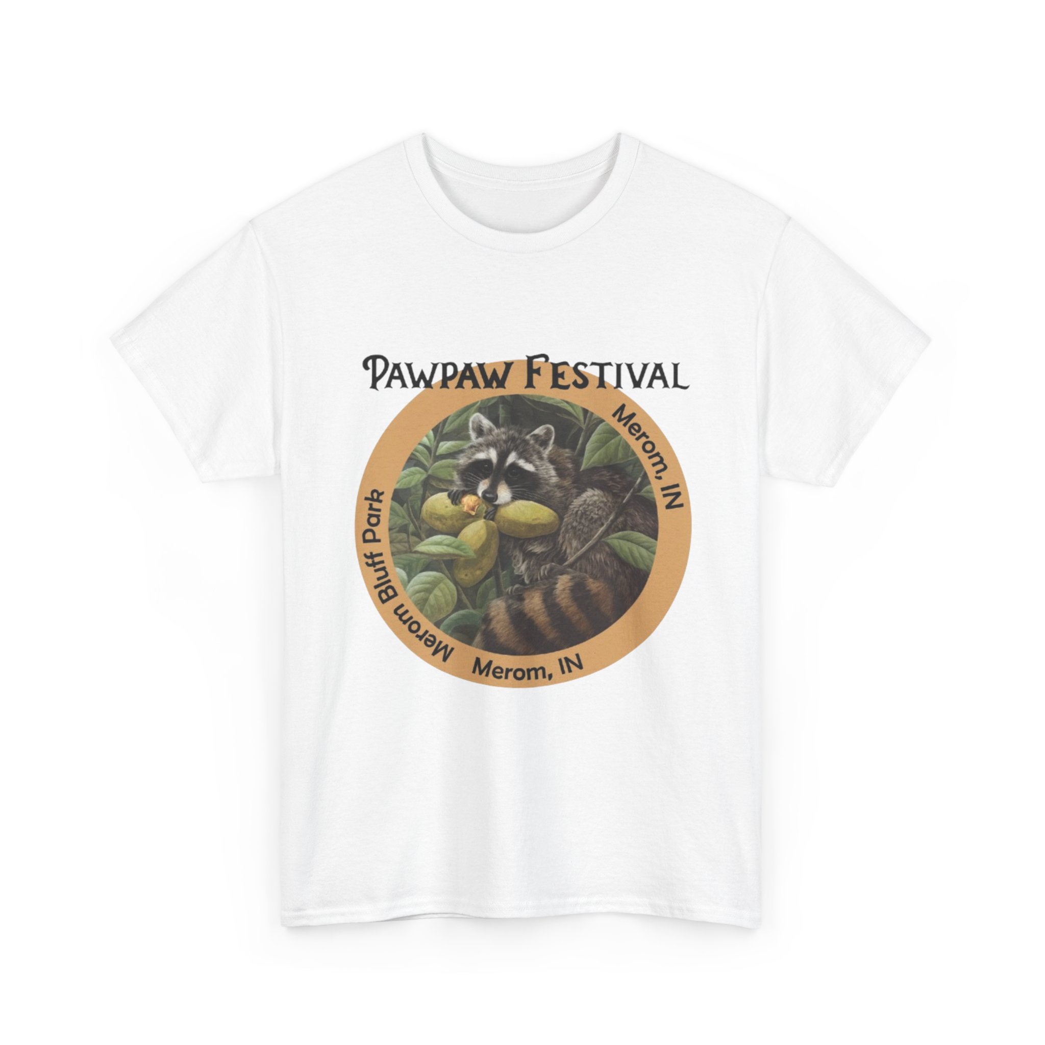 Pawpaw Racoon Heavy Cotton Tee - Image 3