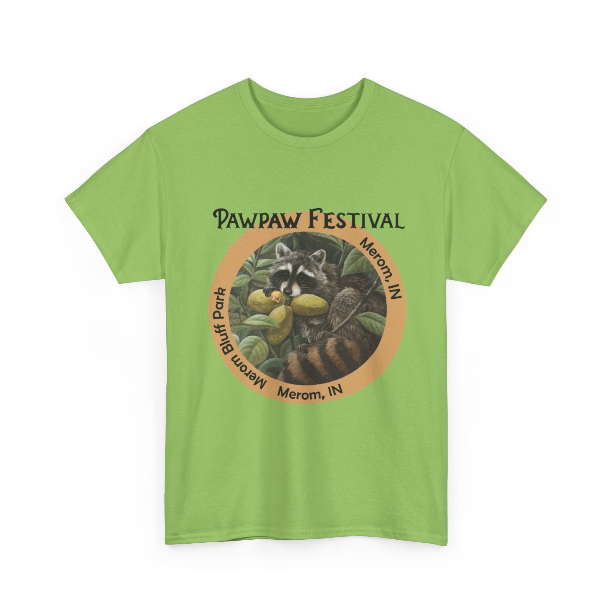 Pawpaw Racoon Heavy Cotton Tee - Image 7