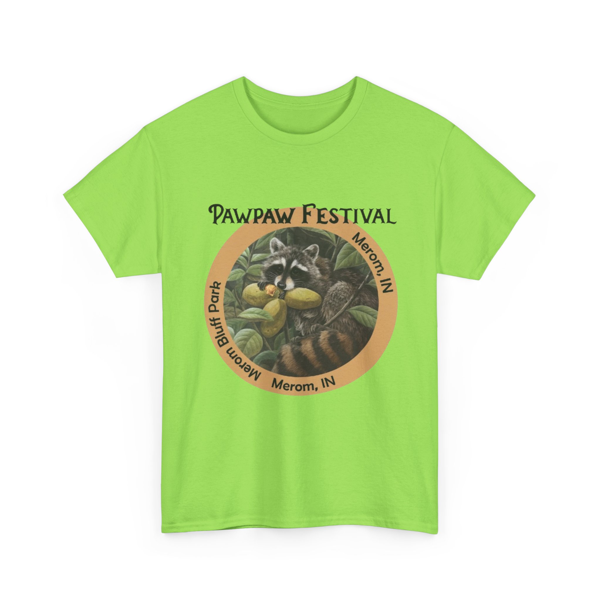 Pawpaw Racoon Heavy Cotton Tee - Image 35