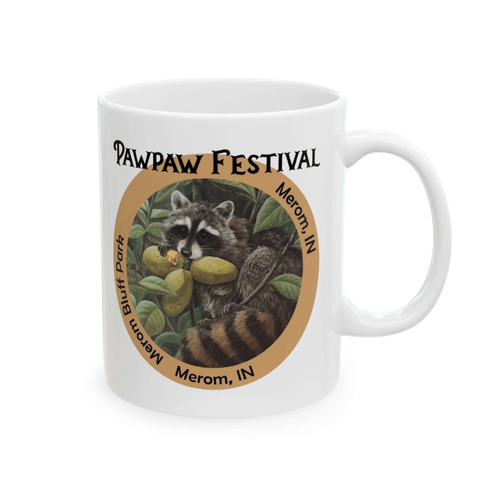 Pawpaw Racoon Ceramic Mug - Image 4