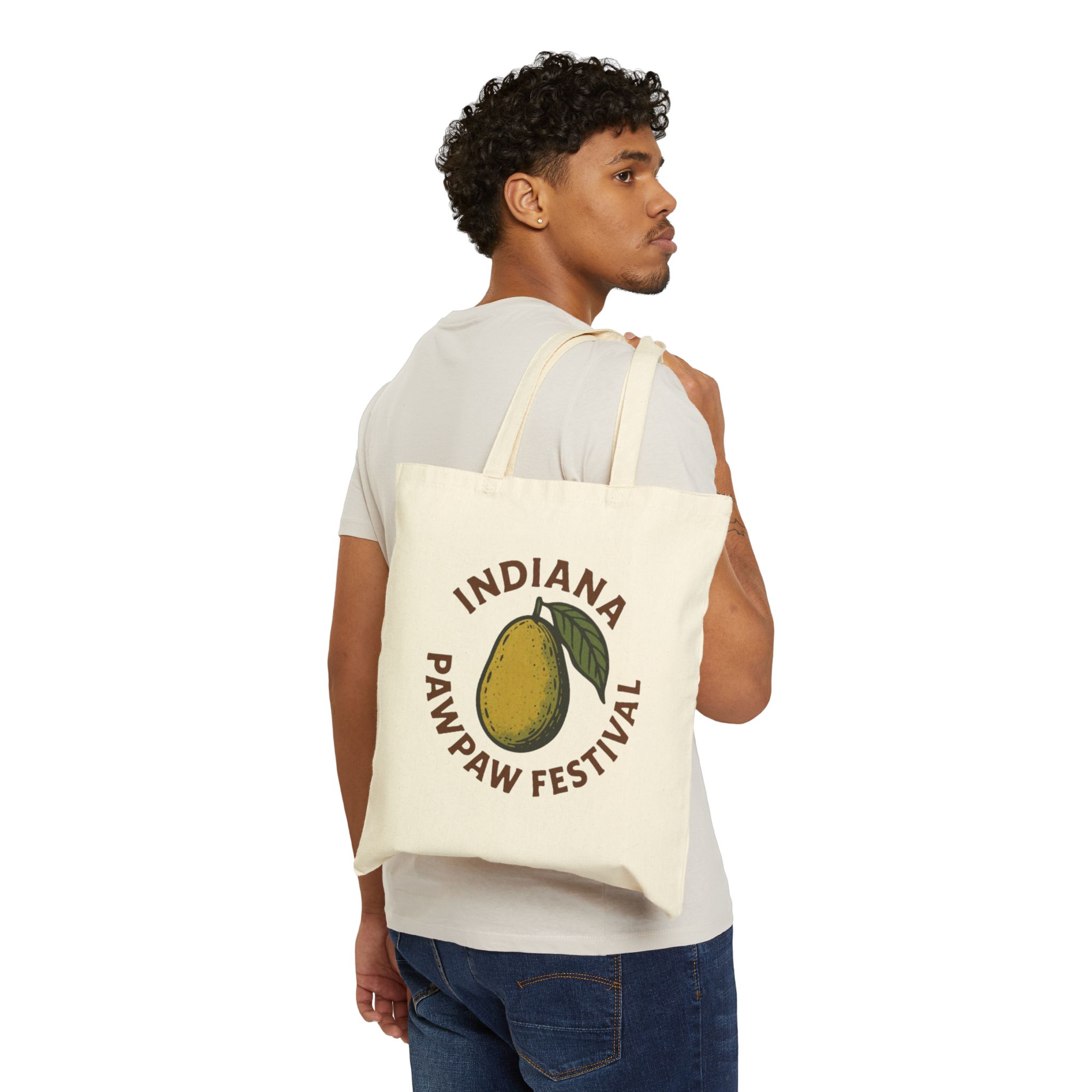 Indiana Pawpaw Festival Canvas Tote Bag - Image 3