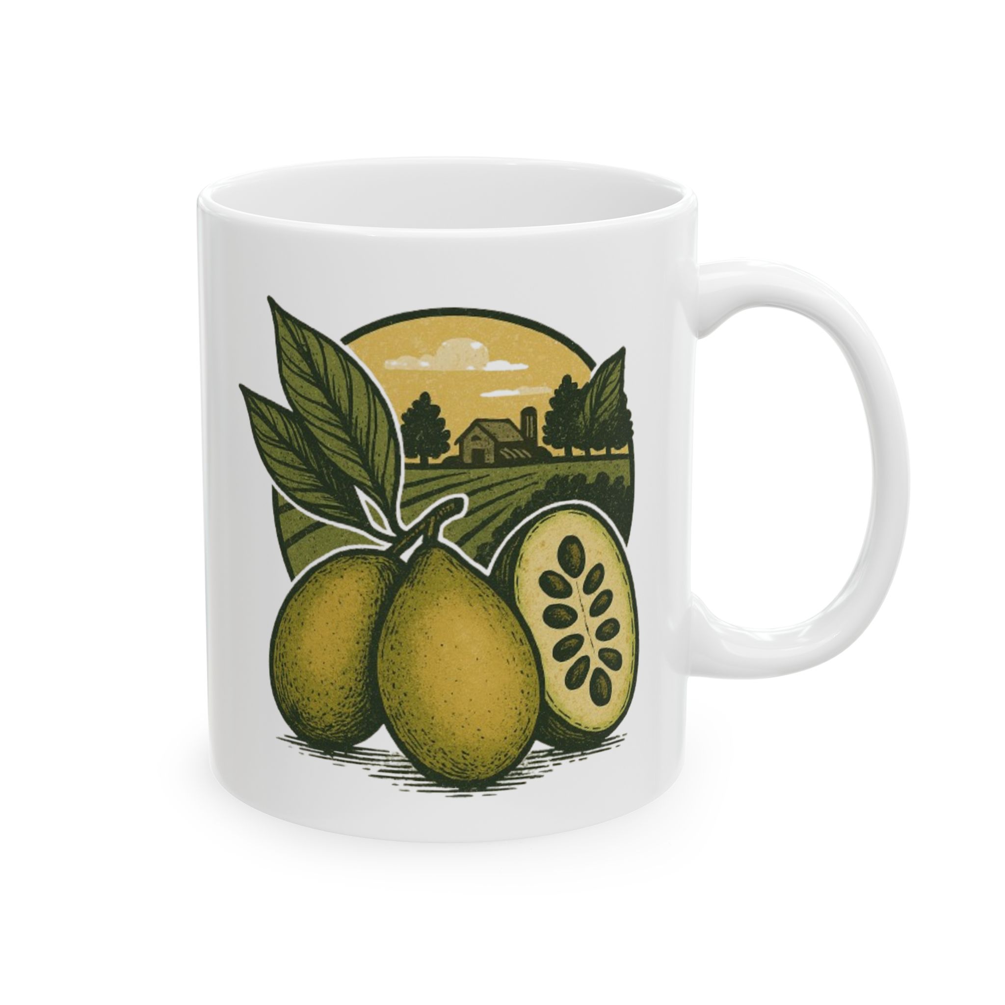 Rustic Pawpaw Ceramic Mug - Image 4
