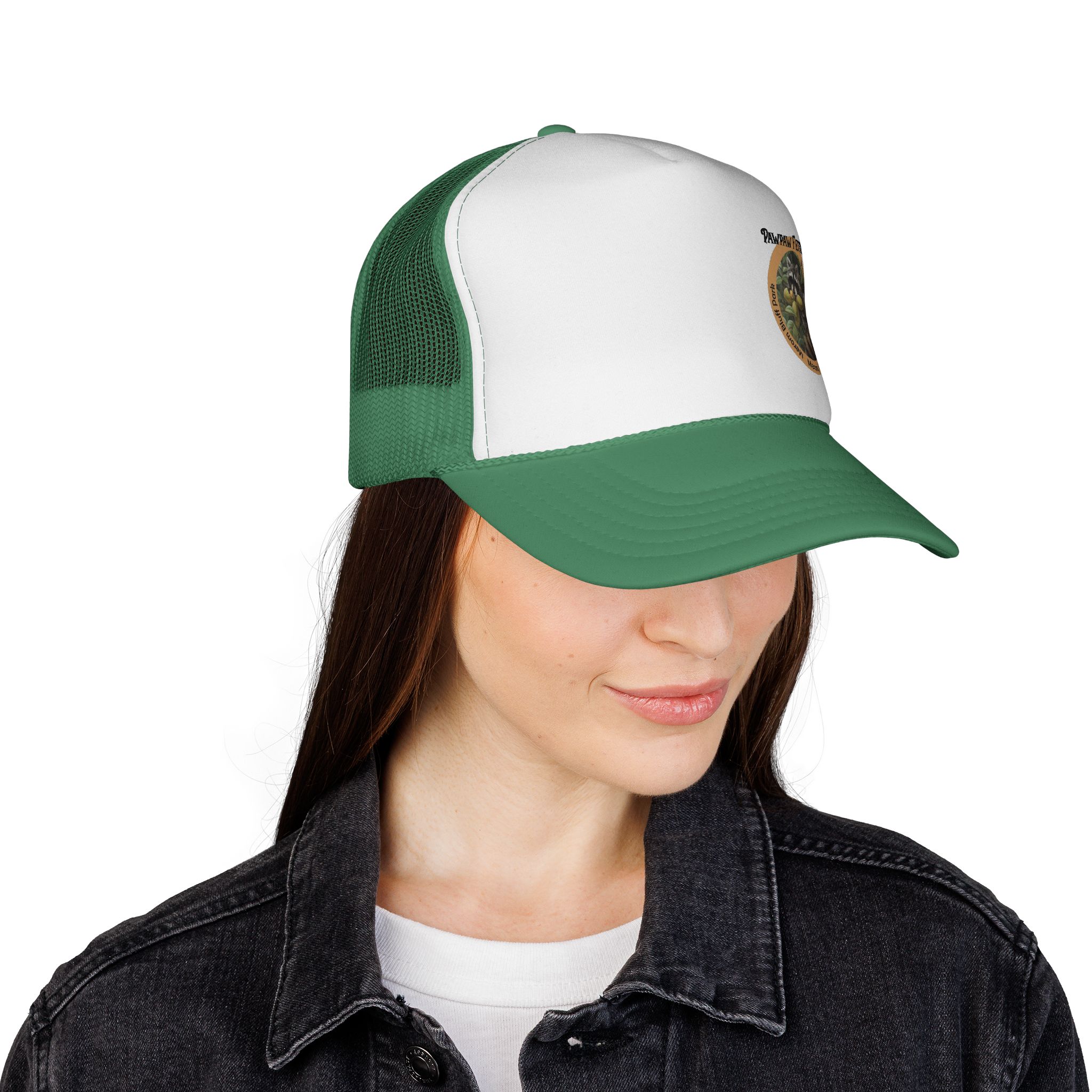 Racoon Pawpaw Trucker Cap - Image 8