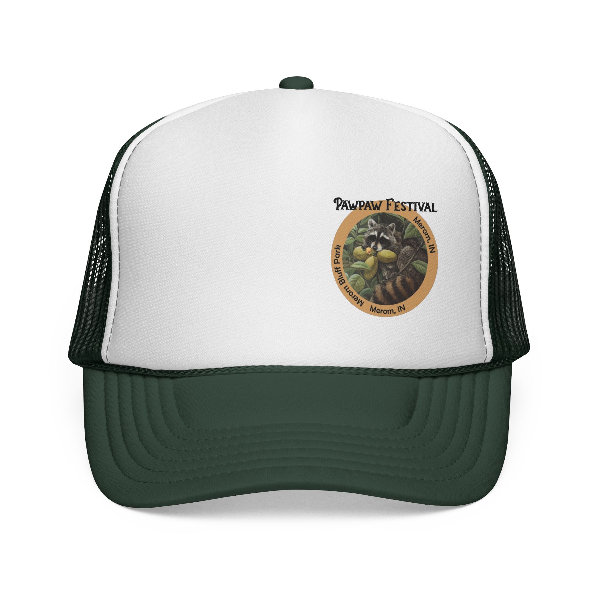 Racoon Pawpaw Trucker Cap - Image 9