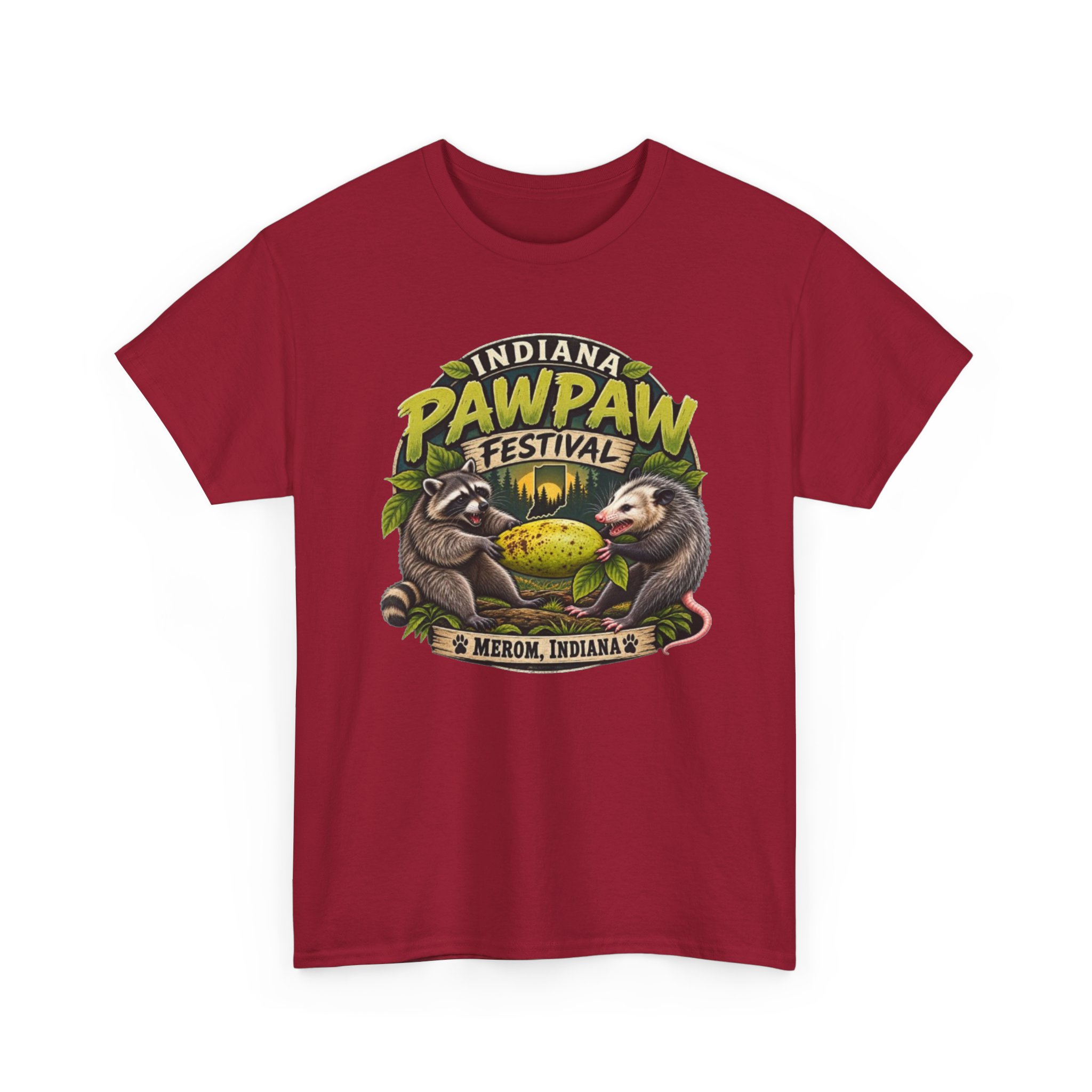 Indiana Pawpaw Heavy Cotton Tee - Image 27