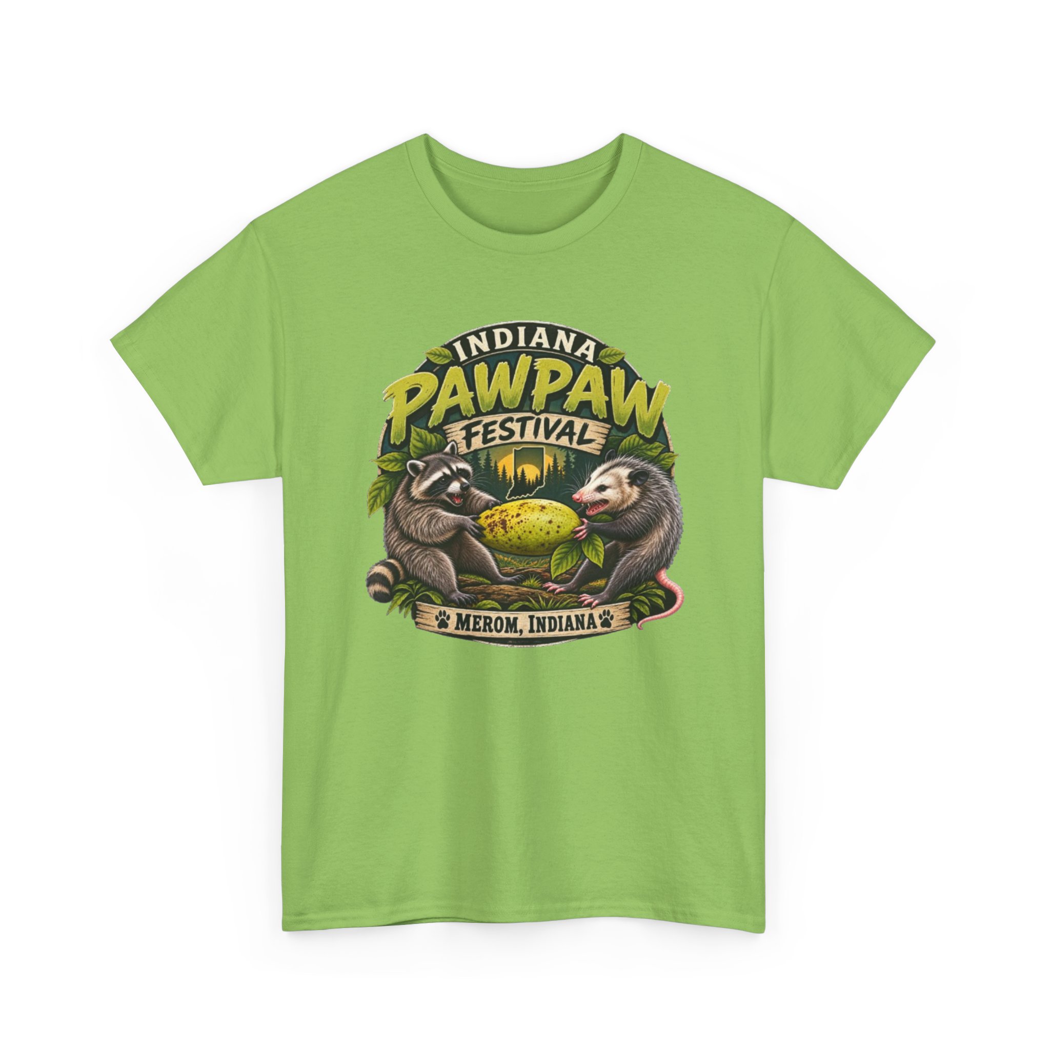 Indiana Pawpaw Heavy Cotton Tee - Image 11