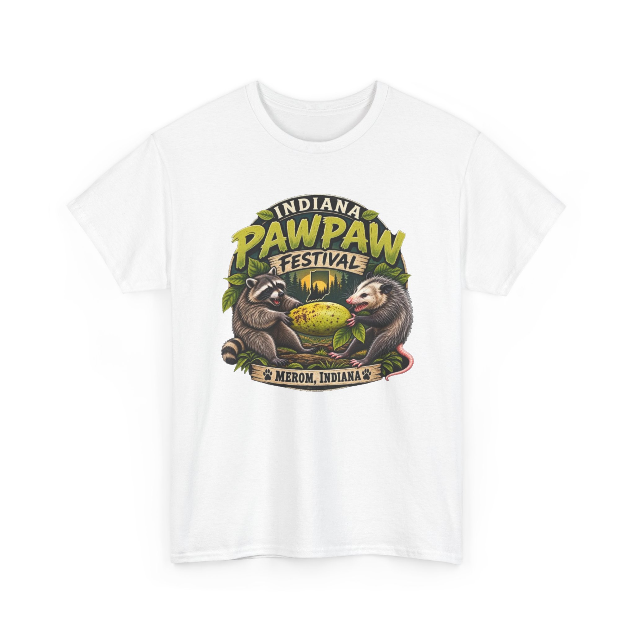 Indiana Pawpaw Heavy Cotton Tee - Image 7