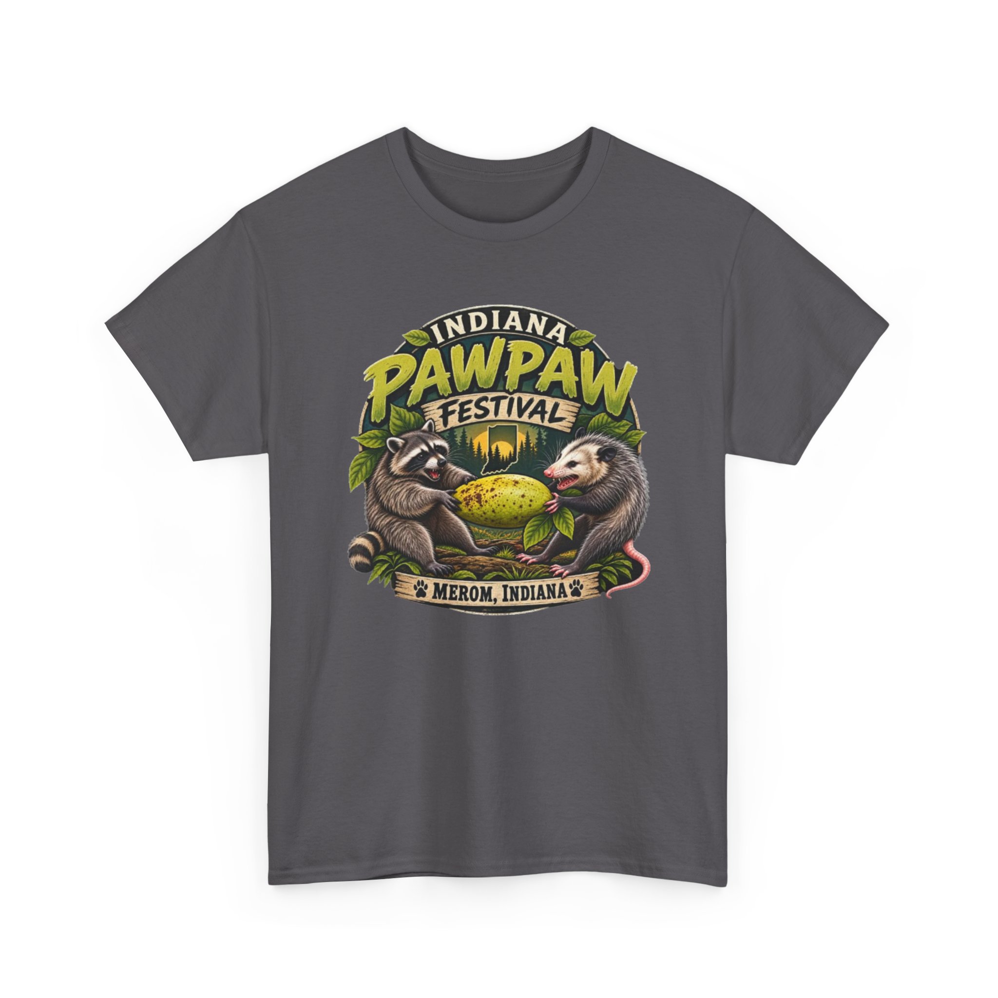 Indiana Pawpaw Heavy Cotton Tee - Image 19