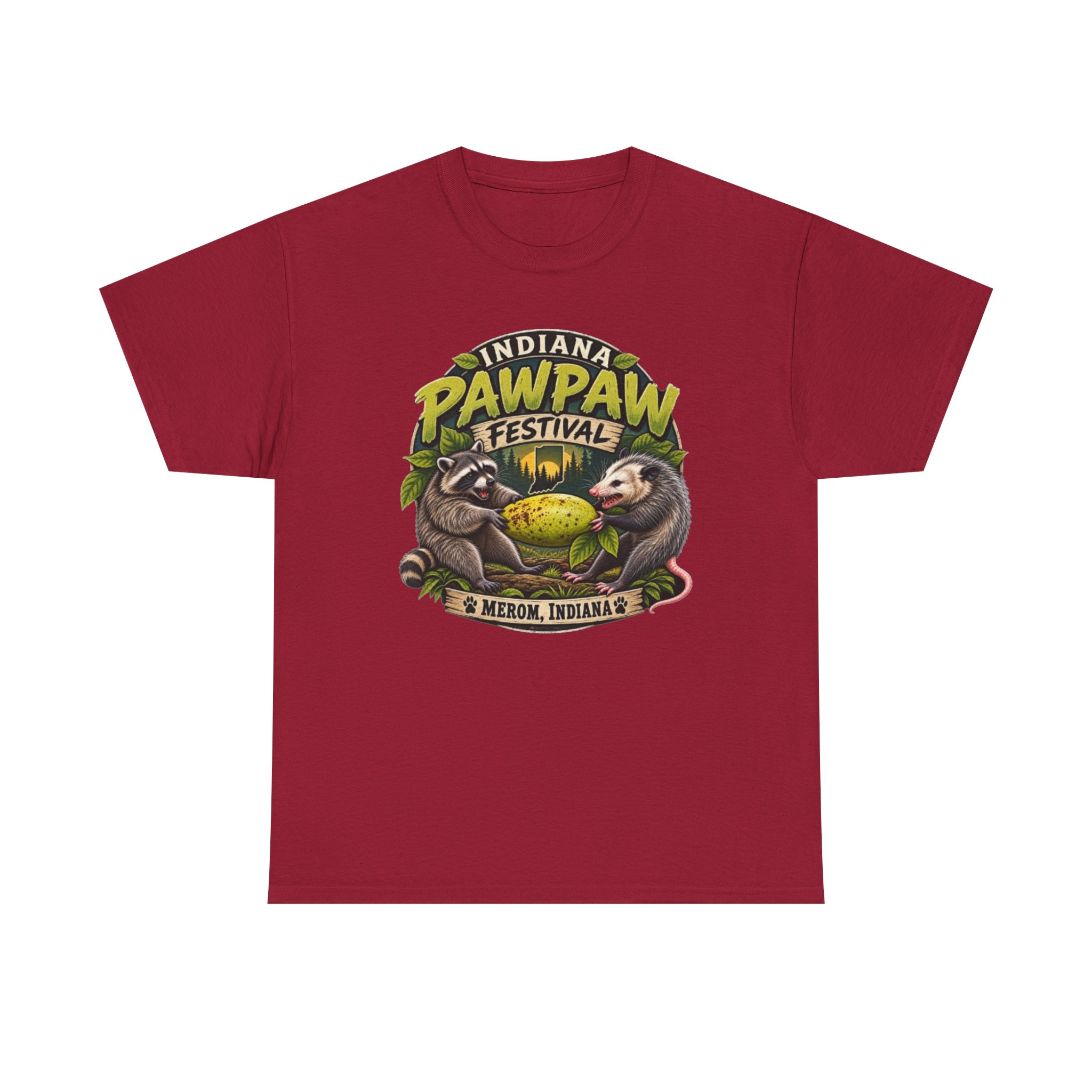 Indiana Pawpaw Heavy Cotton Tee - Image 25